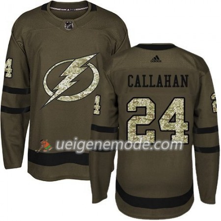 Herren Eishockey Tampa Bay Lightning Trikot Ryan Callahan 24 Adidas 2017-2018 Camo Grün Authentic